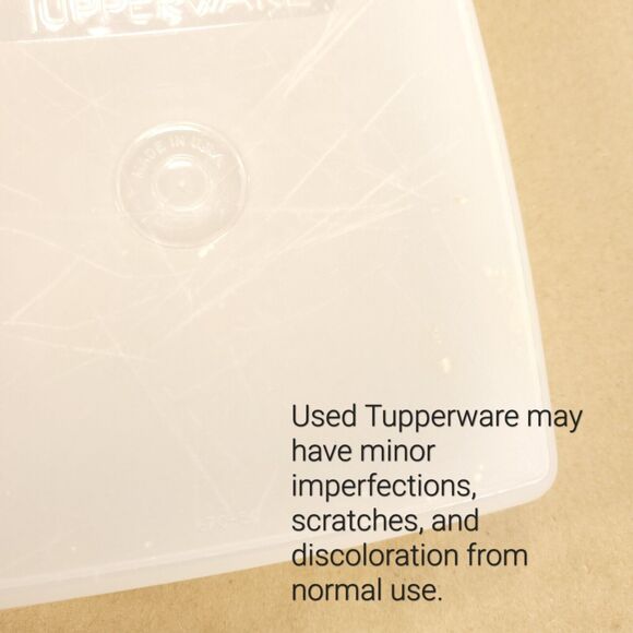 Tupperware Bundle #782 Vegetable Crisper #312 Square Round #670 Sandwich Keeper - Picture 9 of 9